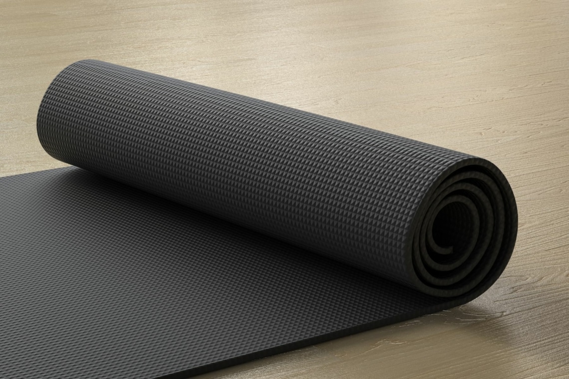 Thickness For A Yoga Mat Black Mat